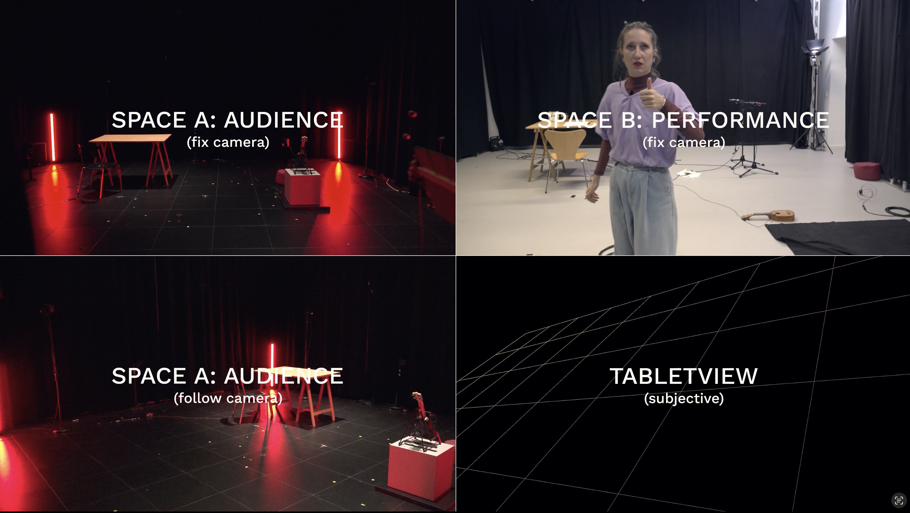 Tele-immersive performance connecting audience and performance spaces